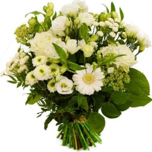 Father's Day bouquet radiant white (Fathers Day bouquet sunny, bouncy white)